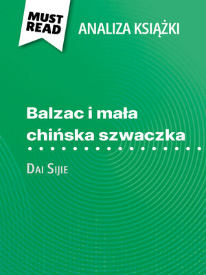 cover image of Balzac i mała chińska szwaczka książka Dai Sijie (Analiza książki)